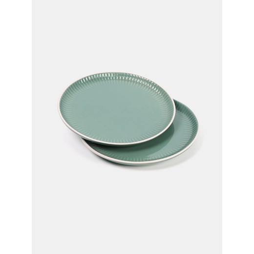 Sinsay - Talerze 2 pack - zielony Sinsay One Size Sinsay