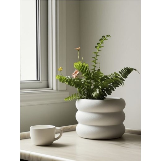 Sinsay - Ceramiczna doniczka - biały Sinsay One Size Sinsay