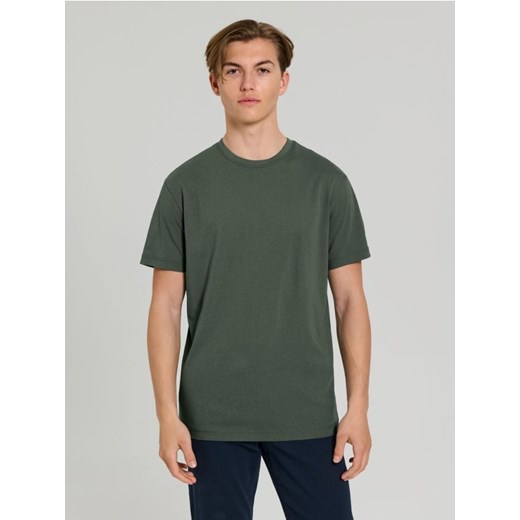 Sinsay - Koszulka basic - zielony ze sklepu Sinsay w kategorii T-shirty męskie - zdjęcie 184674874