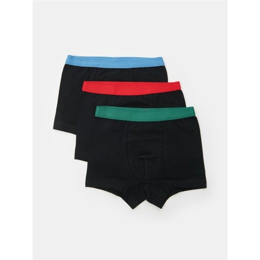 Sinsay - Bokserki z kolorową gumą w talii 3 pack - wielobarwny ze sklepu Sinsay w kategorii Majtki dziecięce - zdjęcie 184674883