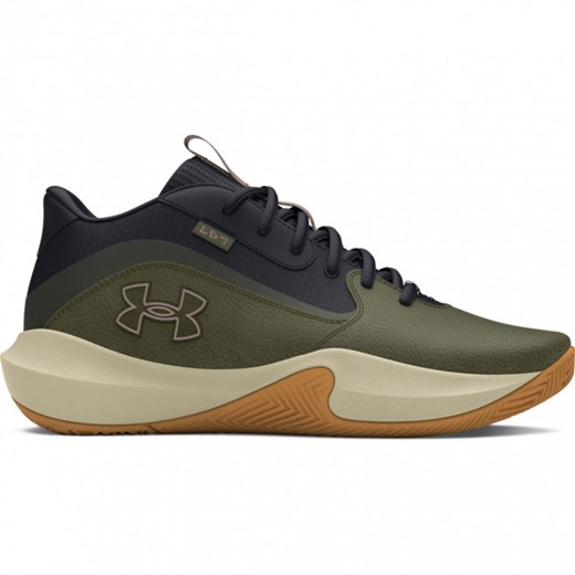Buty do koszykówki uniseks Under Armour UA Lockdown 7 - oliwkowe/khaki ze sklepu Sportstylestory.com w kategorii Buty sportowe męskie - zdjęcie 184675373