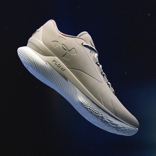 Buty do koszykówki uniseks Under Armour Curry 1 Low Flotro Lux - beżowe ze sklepu Sportstylestory.com w kategorii Buty sportowe męskie - zdjęcie 184675460