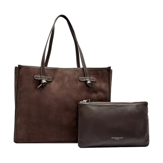 GIANNI CHIARINI Skórzana shopperka + saszetka MARCELLA ze sklepu Gomez Fashion Store w kategorii Torby Shopper bag - zdjęcie 184675534