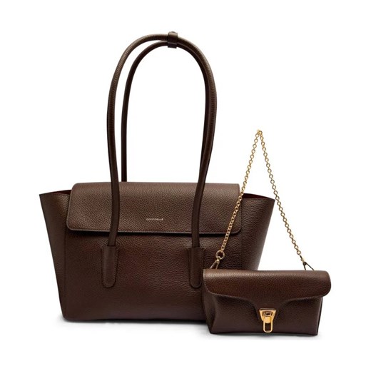 Coccinelle Skórzana shopperka 2w1 BEAT ze sklepu Gomez Fashion Store w kategorii Torby Shopper bag - zdjęcie 184675554