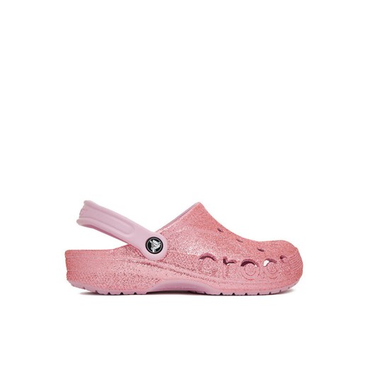 Klapki Crocs C-BAYA GLITTER CLOG 205925-6GD Różowy ze sklepu eobuwie.pl w kategorii Klapki damskie - zdjęcie 184677170