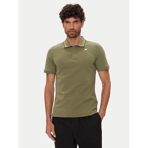 K-Way Polo Jud K1125DW Zielony Regular Fit ze sklepu MODIVO w kategorii T-shirty męskie - zdjęcie 184677624