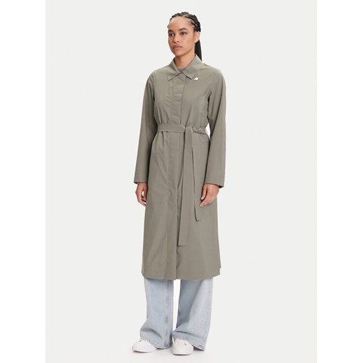 K-Way Trencz Barbra K61337W Zielony Regular Fit ze sklepu MODIVO w kategorii Płaszcze damskie - zdjęcie 184677661