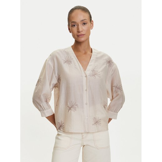 Tatuum Koszula Rue T2509.078 Beżowy Relaxed Fit ze sklepu MODIVO w kategorii Koszule damskie - zdjęcie 184677720