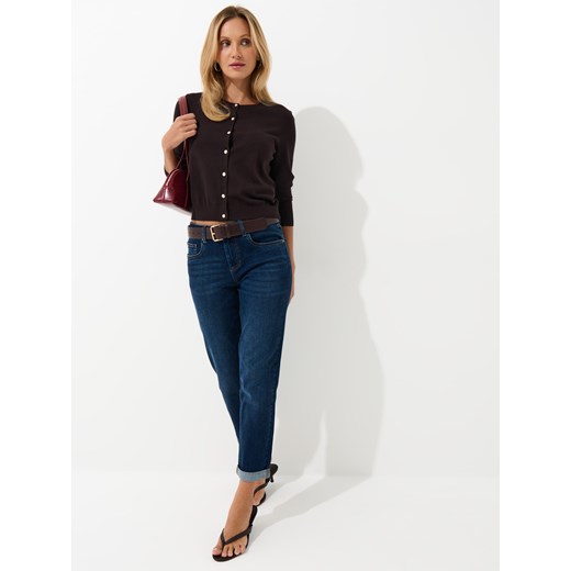 Mohito - Jeansy boyfriend - granatowy ze sklepu Mohito w kategorii Jeansy damskie - zdjęcie 184678761