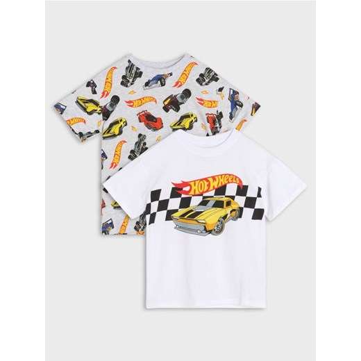 Sinsay - Koszulki 2 pack Hot Wheels - wielobarwny ze sklepu Sinsay w kategorii T-shirty chłopięce - zdjęcie 184680124