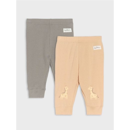 Sinsay - Legginsy 2 pack - beżowy ze sklepu Sinsay w kategorii Odzież dla niemowląt - zdjęcie 184680130