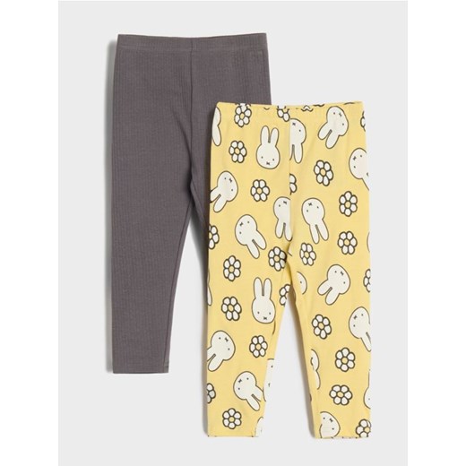 Sinsay - Legginsy Miffy 2 pack - żółty ze sklepu Sinsay w kategorii Odzież dla niemowląt - zdjęcie 184680150