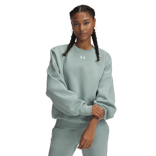 Damska bluza dresowa nierozpinana bez kaptura Under Armour UA Rival Fleece OS Crew - UKRYTE HURT ze sklepu Sportstylestory.com w kategorii Bluzy damskie - zdjęcie 184680470