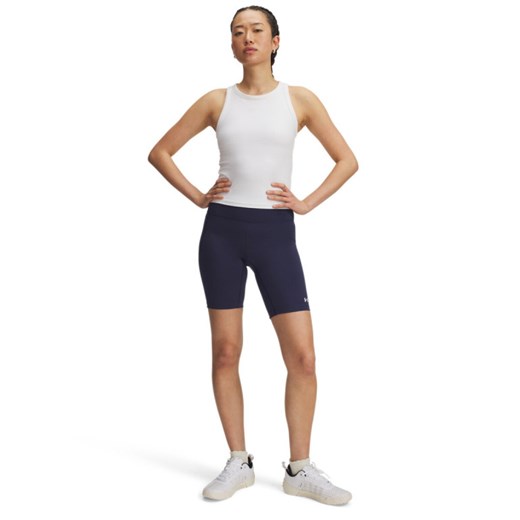 Damskie kolarki treningowe Under Armour Motion Bike Short Emea - granatowe ze sklepu Sportstylestory.com w kategorii Szorty - zdjęcie 184680492