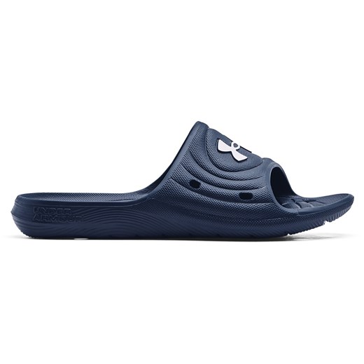 Męskie klapki UNDER ARMOUR Locker IV SL - granatowe ze sklepu Sportstylestory.com w kategorii Klapki męskie - zdjęcie 184680563