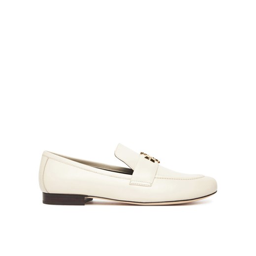 Lordsy Tory Burch Eleanor Loafer 158204 Écru ze sklepu eobuwie.pl w kategorii Lordsy damskie - zdjęcie 184681451