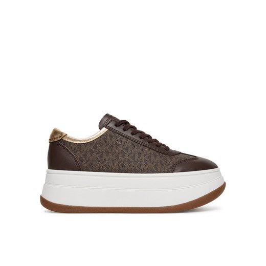 Sneakersy MICHAEL Michael Kors Hayes 43T5HYFS2L Brązowy ze sklepu eobuwie.pl w kategorii Buty sportowe damskie - zdjęcie 184681510