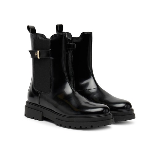 Tommy Hilfiger Botki Chelsea Boot T4A5-34029-1453 Czarny Tommy Hilfiger 39 MODIVO
