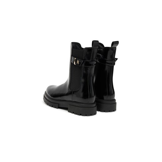 Tommy Hilfiger Botki Chelsea Boot T4A5-34029-1453 Czarny Tommy Hilfiger 38 MODIVO