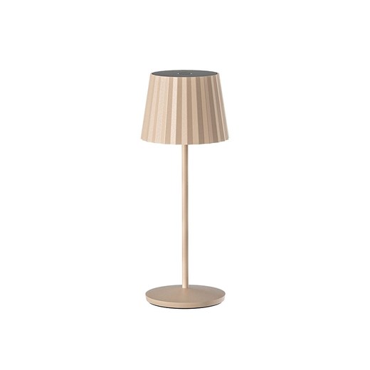 lumisky Lampa stołowa LED &quot;Abby&quot; w kolorze kremowym - wys. 29 x Ø 11 cm ze sklepu Limango Polska w kategorii Oświetlenie led - zdjęcie 184682890