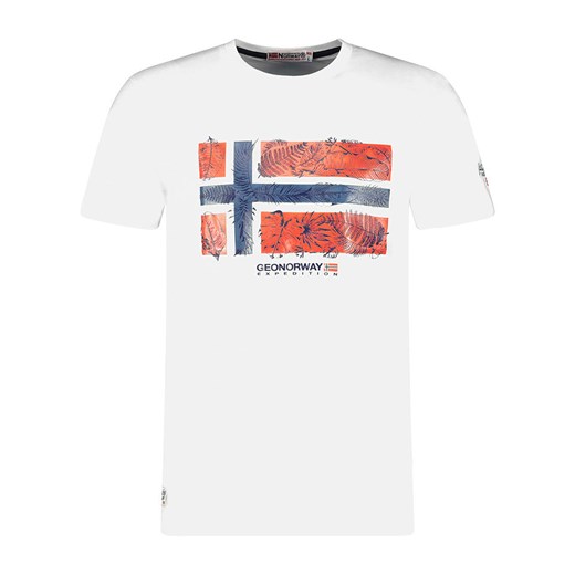 Geographical Norway Koszulka &quot;Jpalm&quot; w kolorze białym ze sklepu Limango Polska w kategorii T-shirty męskie - zdjęcie 184683184