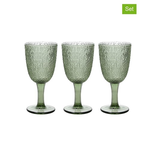 Tognana Szklanki (3 szt.) &quot;Davor&quot; w kolorze zielonym - 250 ml ze sklepu Limango Polska w kategorii Szklanki - zdjęcie 184683192