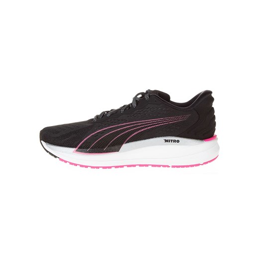 Puma Buty &quot;Magnify Nitro Knit&quot; w kolorze czarno-biało-różowym do biegania ze sklepu Limango Polska w kategorii Buty sportowe damskie - zdjęcie 184683300