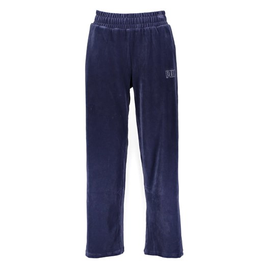 Puma Spodnie dresowe &quot;Essentials Plus Velour&quot; w kolorze granatowym ze sklepu Limango Polska w kategorii Spodnie damskie - zdjęcie 184683464