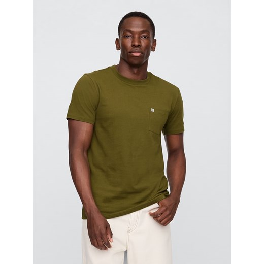 GAP Koszulka w kolorze khaki ze sklepu Limango Polska w kategorii T-shirty męskie - zdjęcie 184683541