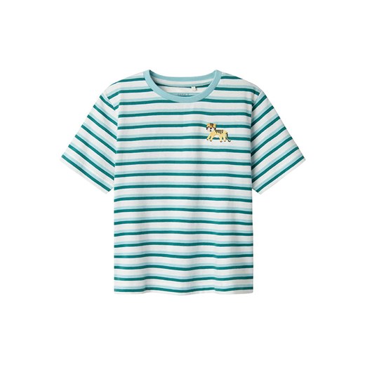 name it Koszulka &quot;Jellan&quot; w kolorze turkusowo-zielono-białym ze sklepu Limango Polska w kategorii T-shirty chłopięce - zdjęcie 184683742