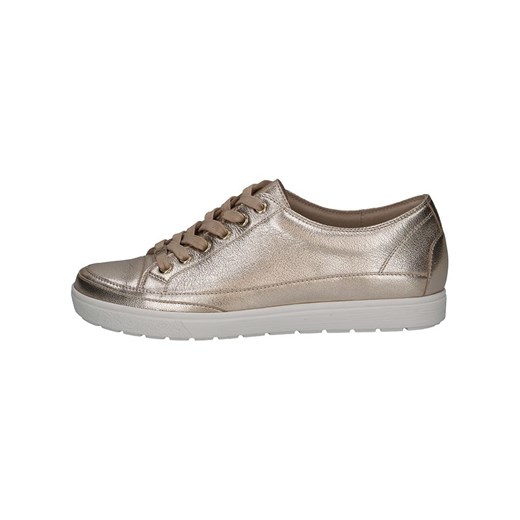 Caprice Skórzane sneakersy w kolorze złotym ze sklepu Limango Polska w kategorii Buty sportowe damskie - zdjęcie 184683914