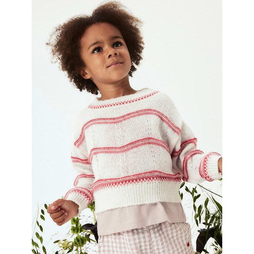 name it Sweter w kolorze białym ze sklepu Limango Polska w kategorii Swetry dziewczęce - zdjęcie 184684610