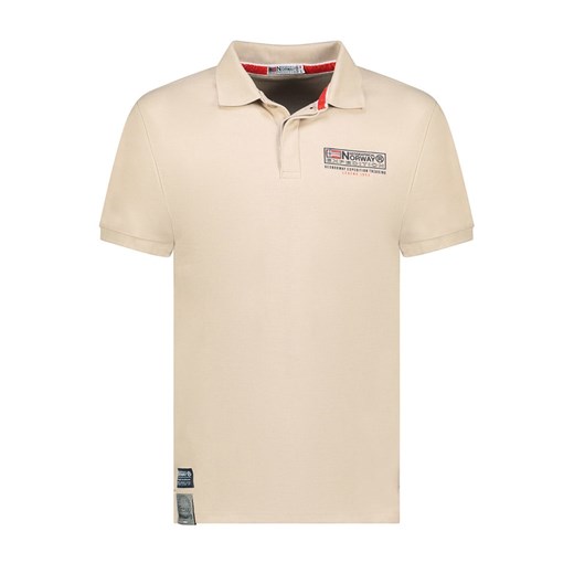 Geographical Norway Koszulka polo &quot;Koffroy&quot; w kolorze beżowym ze sklepu Limango Polska w kategorii T-shirty męskie - zdjęcie 184685430