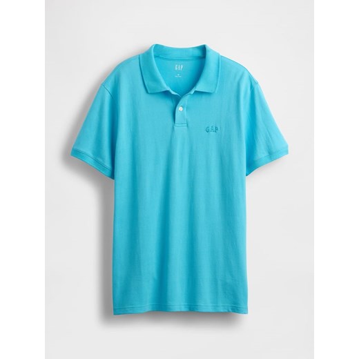 GAP Koszulka polo w kolorze turkusowym Gap XL promocja Limango Polska