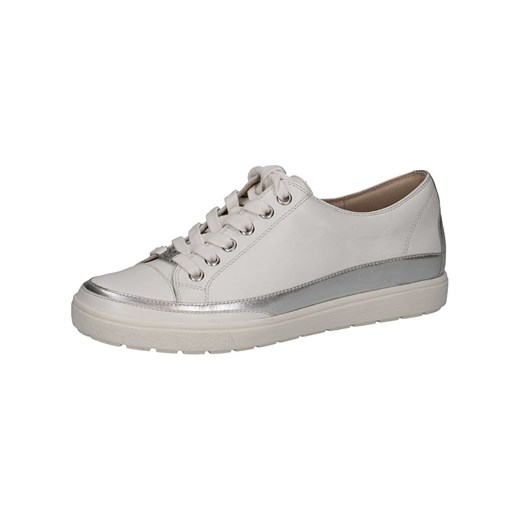 Caprice Skórzane sneakersy w kolorze srebrno-białym ze sklepu Limango Polska w kategorii Trampki damskie - zdjęcie 184686233