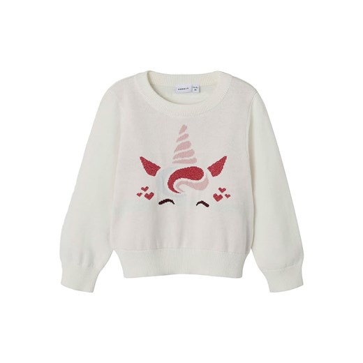 name it Sweter w kolorze białym ze sklepu Limango Polska w kategorii Bluzy dziewczęce - zdjęcie 184686282