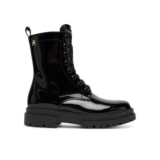 Tommy Hilfiger Trapery Lace-Up Bootie T4A5-34025-0775 S Czarny ze sklepu MODIVO w kategorii Buty zimowe dziecięce - zdjęcie 184686790