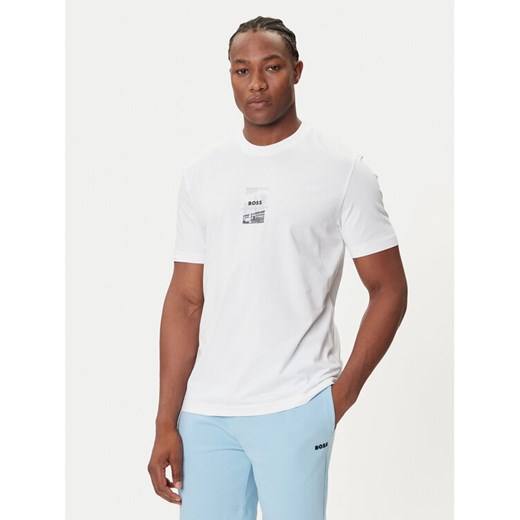 BOSS T-Shirt Photoprint 50545869 Biały Relaxed Fit ze sklepu MODIVO w kategorii T-shirty męskie - zdjęcie 184686843