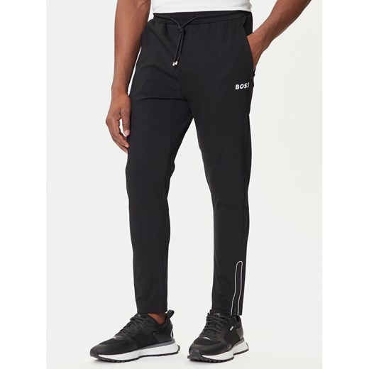 BOSS Spodnie dresowe Hicon 50542940 Czarny Regular Fit ze sklepu MODIVO w kategorii Spodnie męskie - zdjęcie 184686851