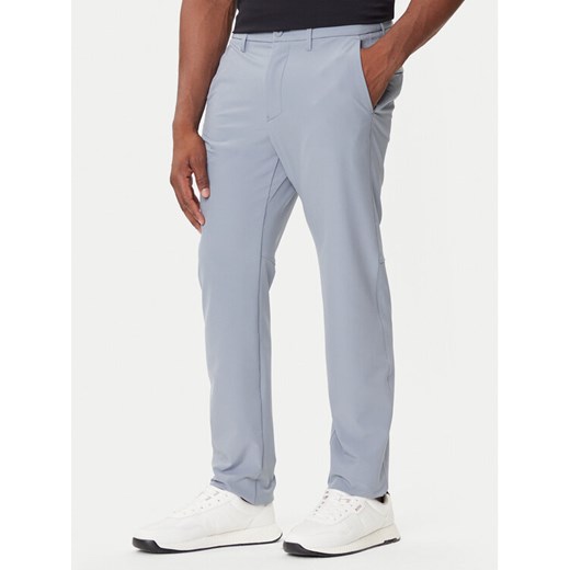 BOSS Spodnie materiałowe T_Commuter 50534303 Szary Slim Fit ze sklepu MODIVO w kategorii Spodnie męskie - zdjęcie 184686883