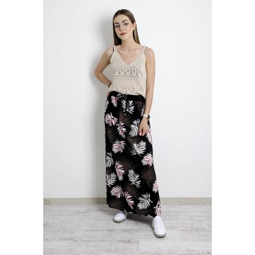 SPÓDNICA WZORZYSTA MAXI-CZARNA ze sklepu olika.com.pl w kategorii Spódnice - zdjęcie 184687682