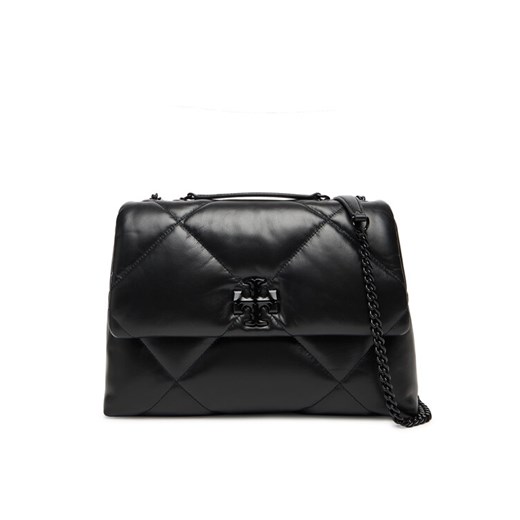Torebka Tory Burch Kira Diamond 174882 Czarny ze sklepu eobuwie.pl w kategorii Listonoszki - zdjęcie 184688434