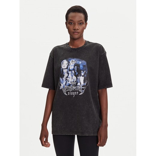 adidas T-Shirt 20th Century Fox Disney JW0154 Czarny Oversize ze sklepu MODIVO w kategorii Bluzki damskie - zdjęcie 184688523