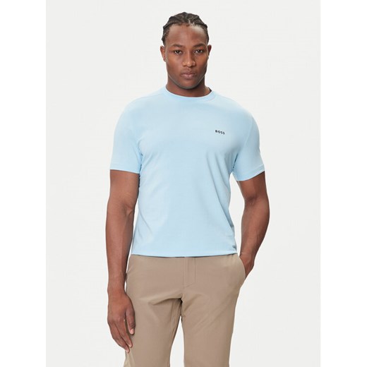BOSS T-Shirt 50506373 Błękitny Regular Fit ze sklepu MODIVO w kategorii T-shirty męskie - zdjęcie 184688551