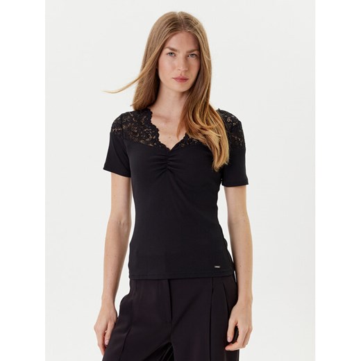 Morgan Bluzka 252-DELINE Czarny Slim Fit ze sklepu MODIVO w kategorii Bluzki damskie - zdjęcie 184688553