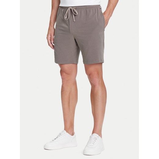 BOSS Szorty sportowe Mix&Match 50515314 Brązowy Regular Fit ze sklepu MODIVO w kategorii Spodenki męskie - zdjęcie 184688554
