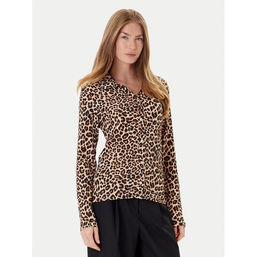 Morgan Koszula 252-TJOSY Brązowy Slim Fit ze sklepu MODIVO w kategorii Koszule damskie - zdjęcie 184688584
