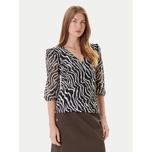 Morgan Bluzka 252-TRUDDY Czarny Regular Fit ze sklepu MODIVO w kategorii Bluzki damskie - zdjęcie 184688591