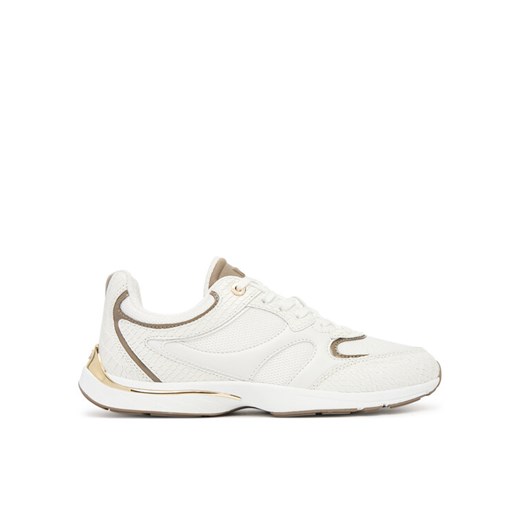 MICHAEL Michael Kors Sneakersy Riley 43T5RLFS3E Beżowy ze sklepu MODIVO w kategorii Buty sportowe damskie - zdjęcie 184688601