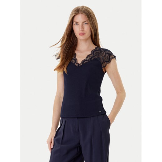 Morgan Bluzka 251-DELI Granatowy Slim Fit ze sklepu MODIVO w kategorii Bluzki damskie - zdjęcie 184688623